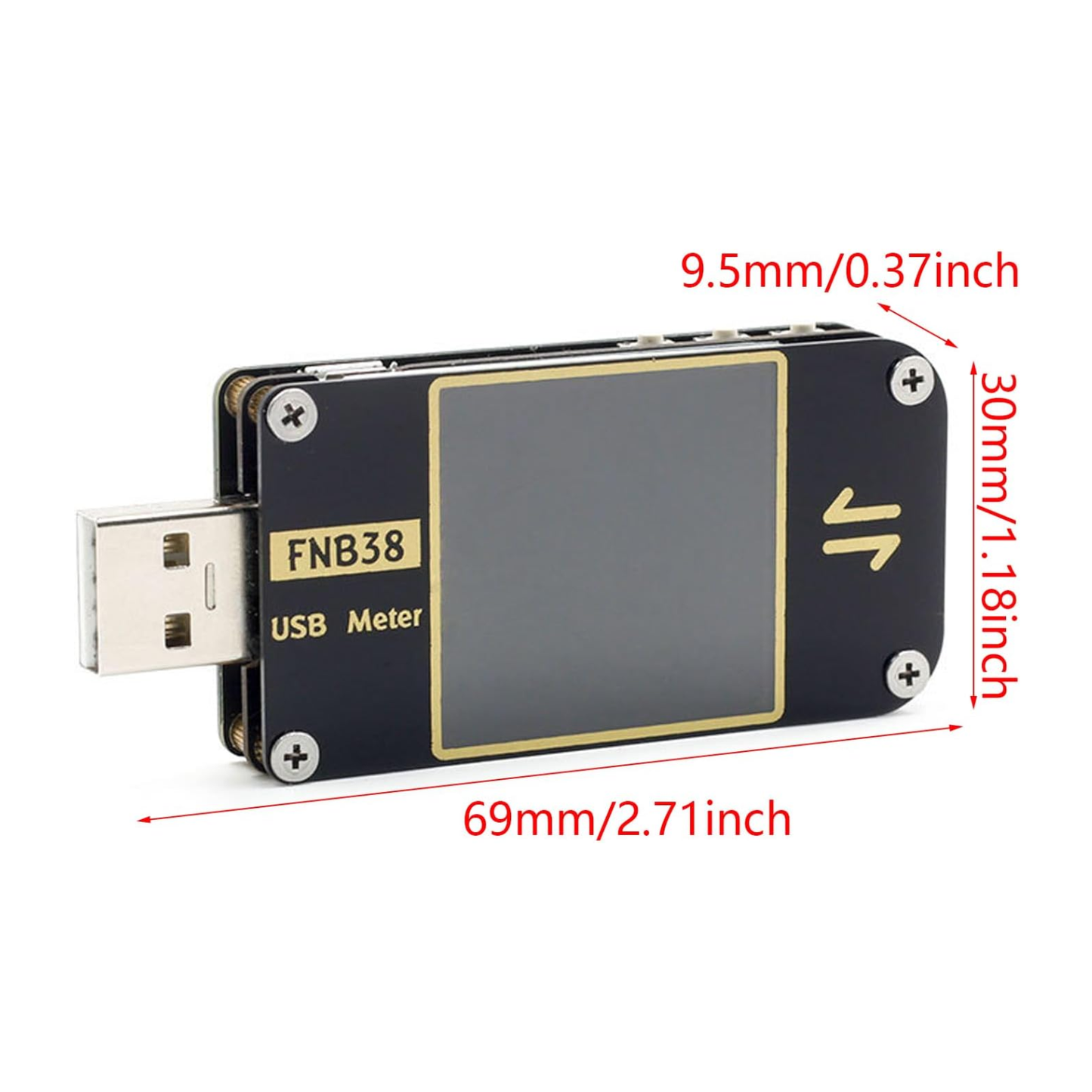 5A USB current and voltage meter