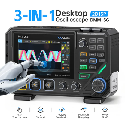Dual Channel 100MHz Handheld Oscilloscope Multimeter Combo