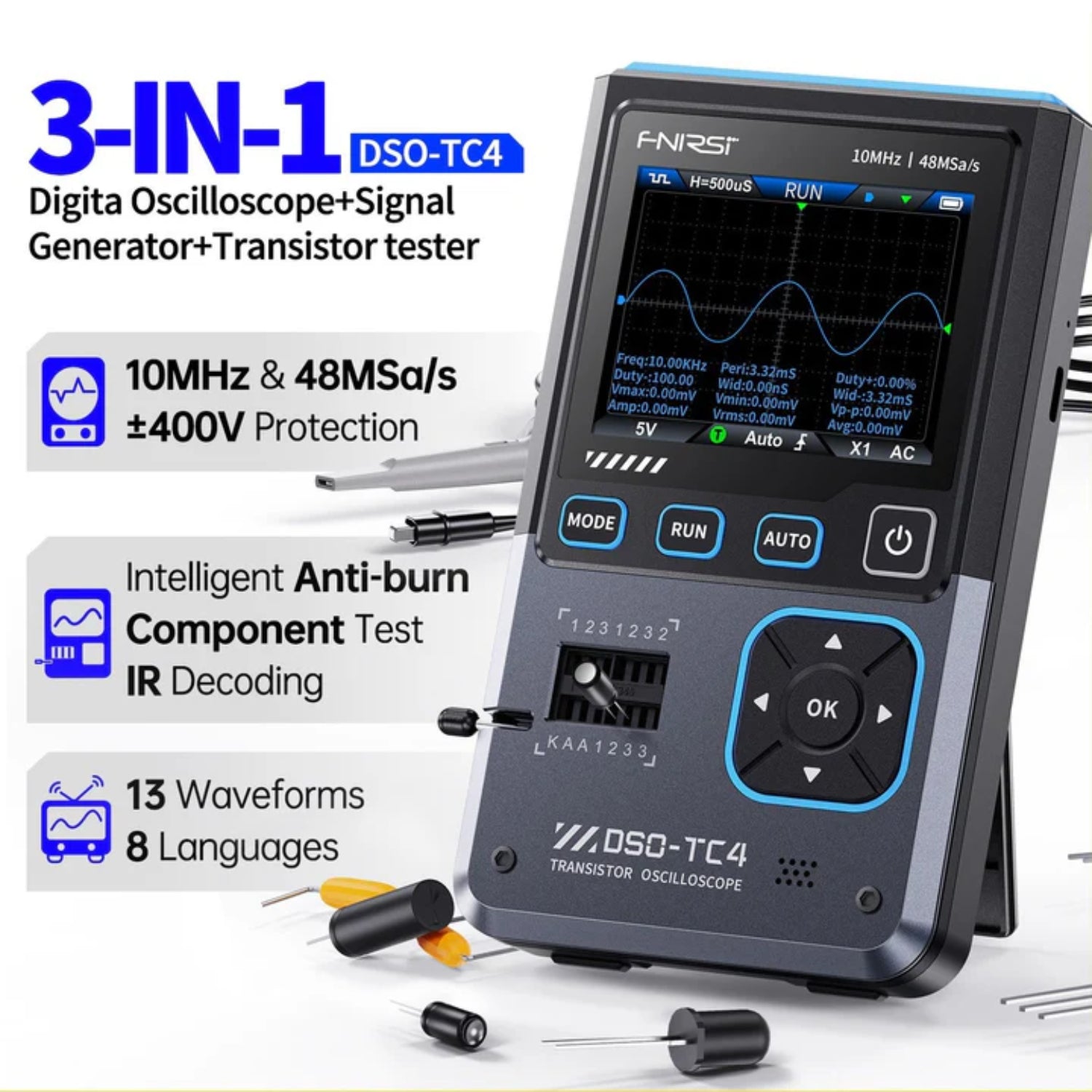 8MSa/s Multifunction Tool for Electronics