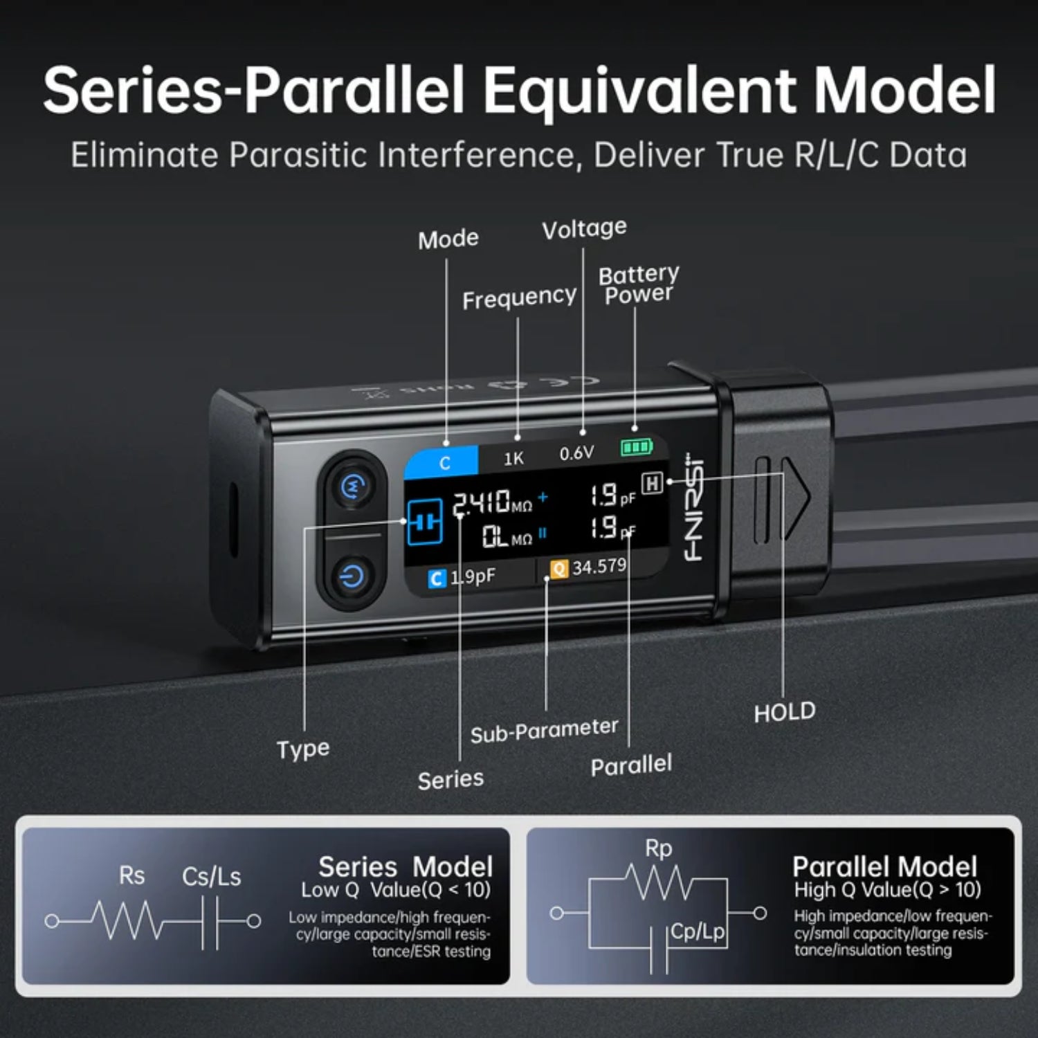 Automatic RLC component tester for PCB repair