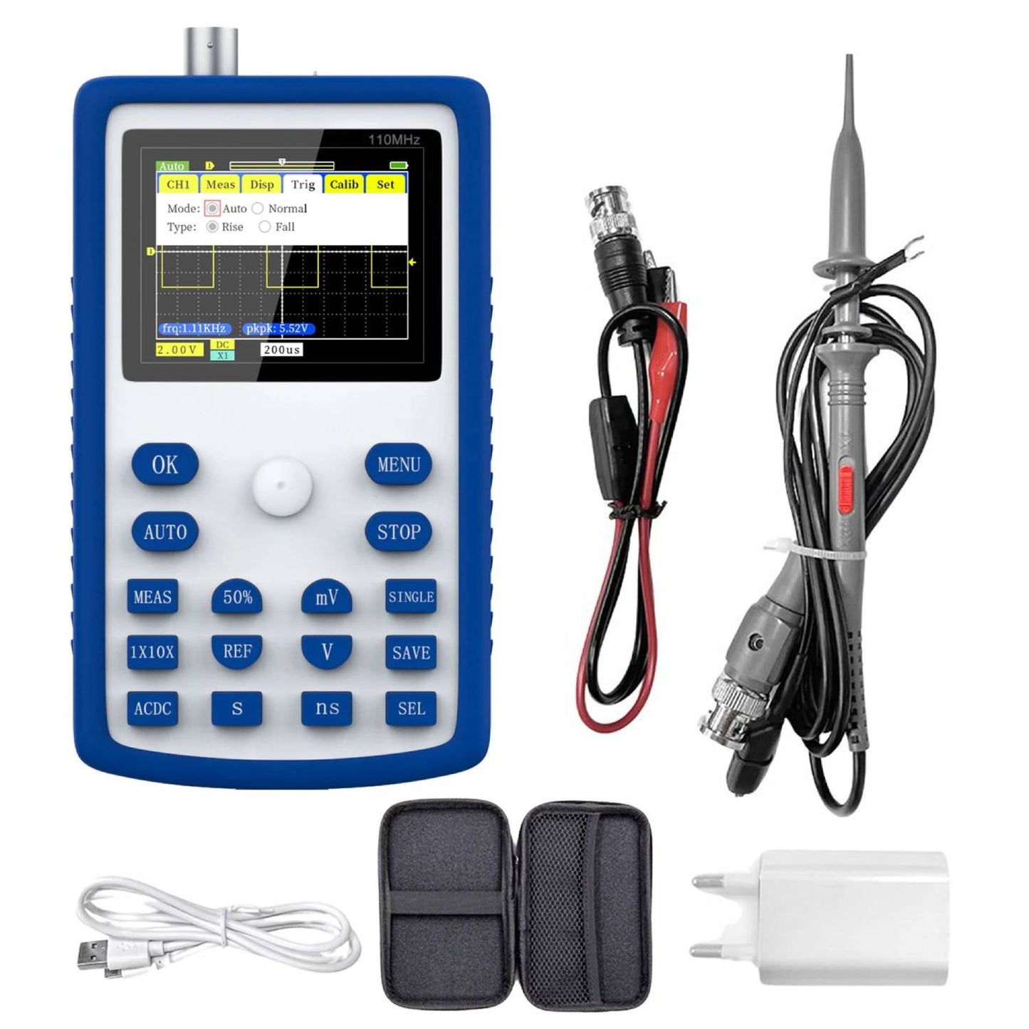 FNIRSI 1C15 Mini Oscilloscope DSO 1C15 Mini Handheld Pocket Oscilloscope 1C15 Portable Digital Oscilloscope For Electronics Troubleshooting Tool - RS8310