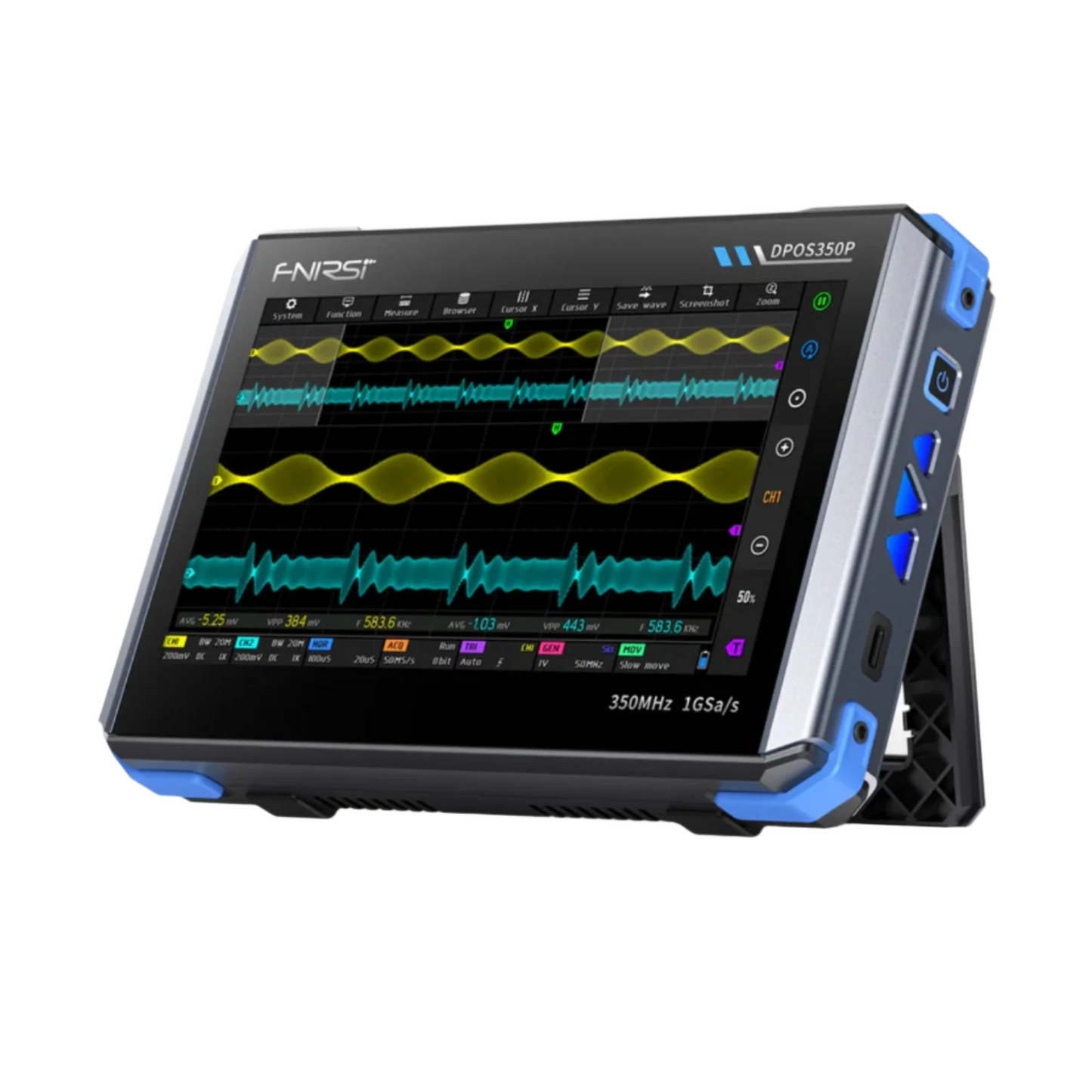  DPOS350P: 4-in-1 350MHz 1GSPS Tablet 