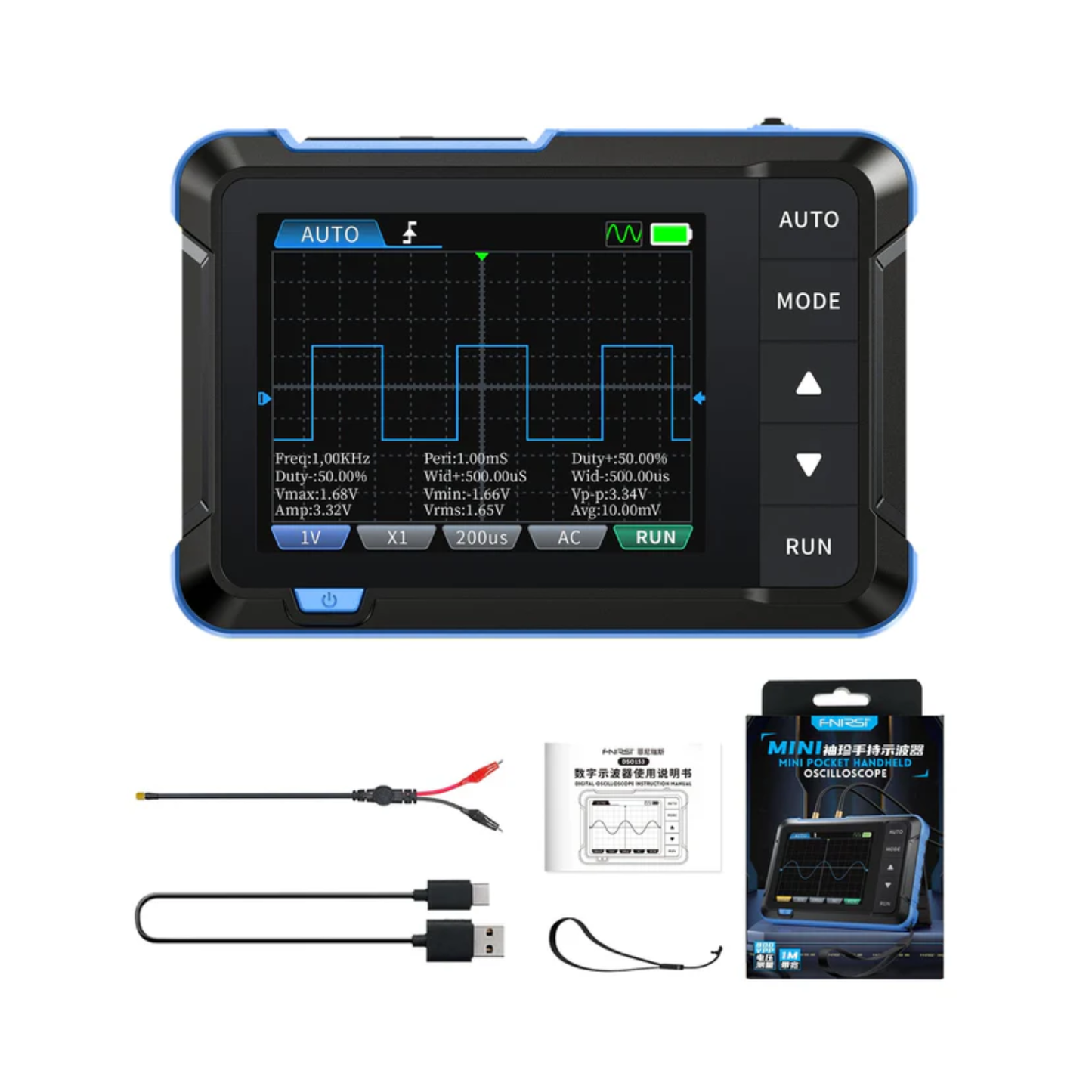 Mini Digital Oscilloscope & Signal Generator