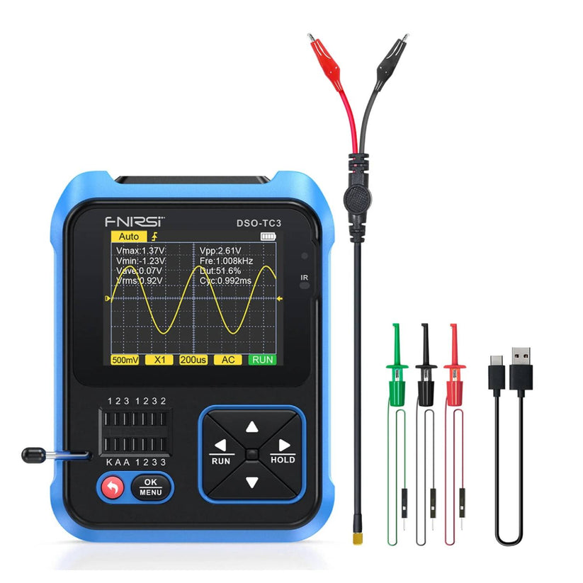 FNIRSI DSO-TC3 Oscilloscope 3-in-1 DSO With Integrated Tester-Standard ...