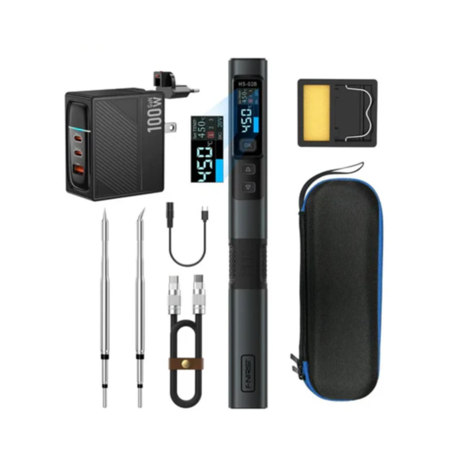 HS-02 Smart Soldering Iron: Intelligent, Digital, Temperature Controlled