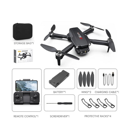 H16 Mini RC Foldable Drone With 4K Single Camera Wifi FPV Brushless Photography Quadcopter Professional Drones Toys for Children - RS6113