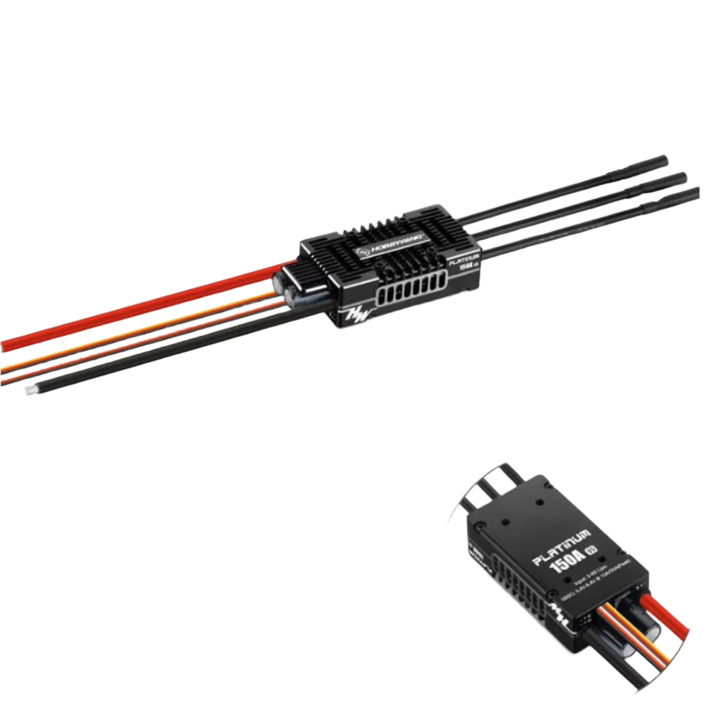 Hobbywing Platinum HV 150A V5 ESC w/ VBar Telemetry High Power BEC ESC For RC Drones, Airplanes & Helicopters VBar Telemetry For Ultimate Control