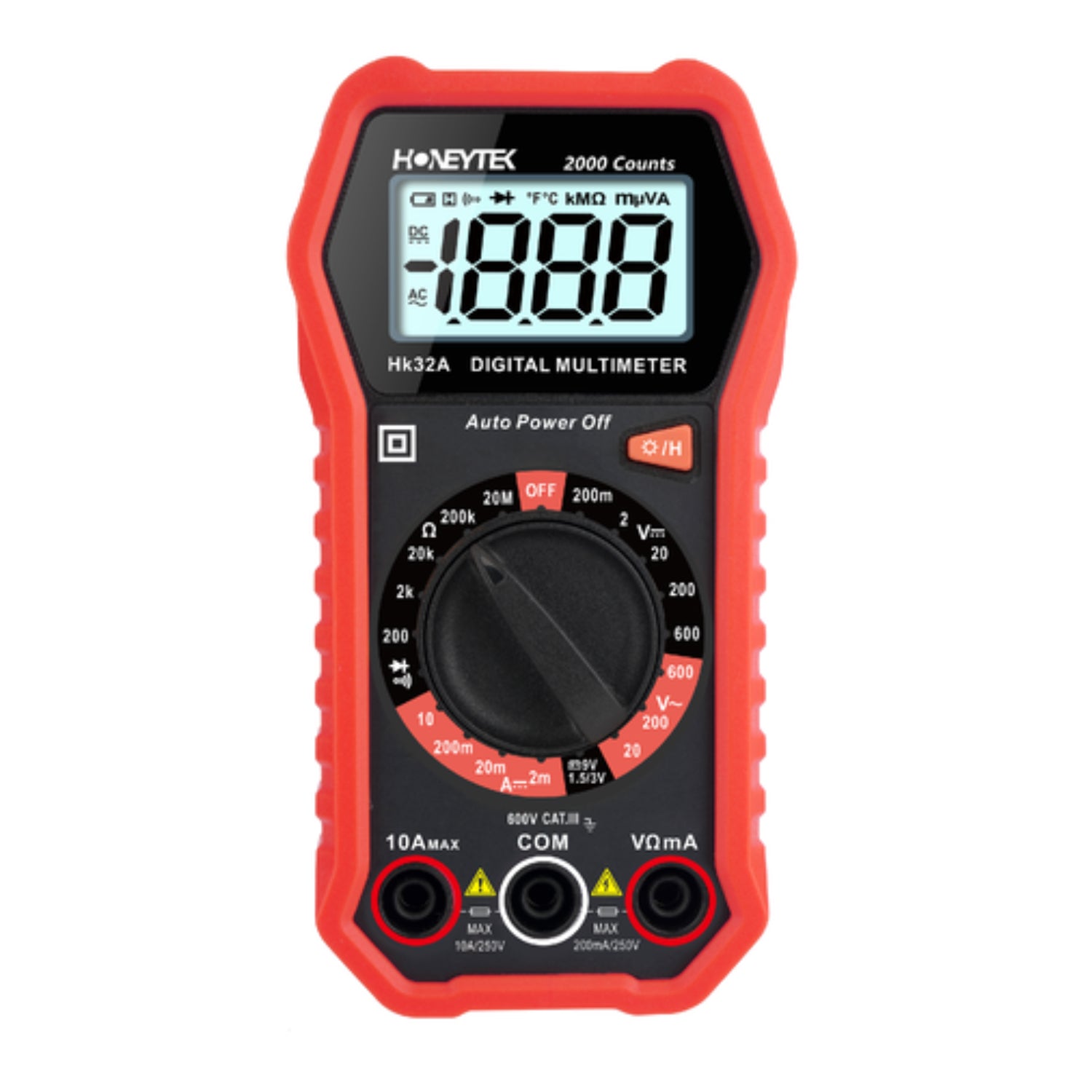 Auto-Ranging Multimeter with Backlight