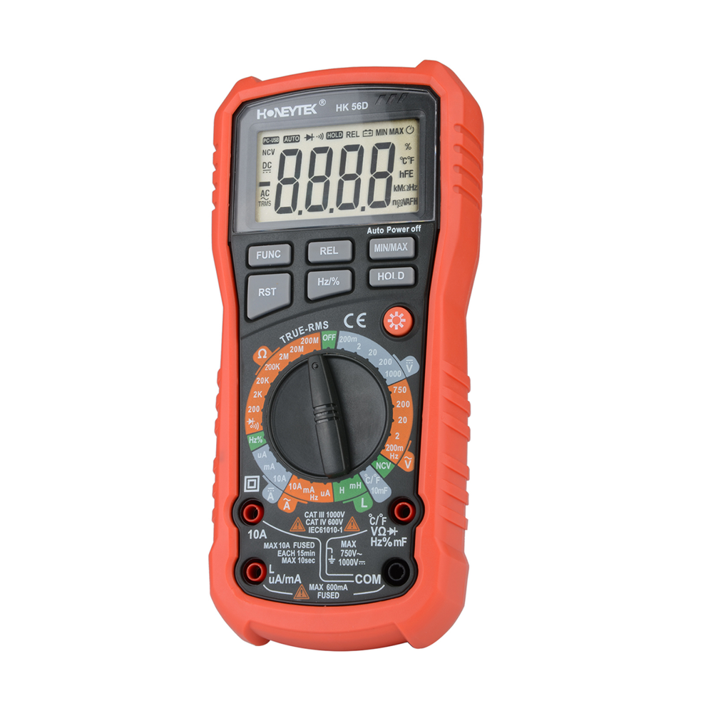 Buy Honeytek HK56D True-RMS Digital Multimeter For HVAC Automotive – REES52