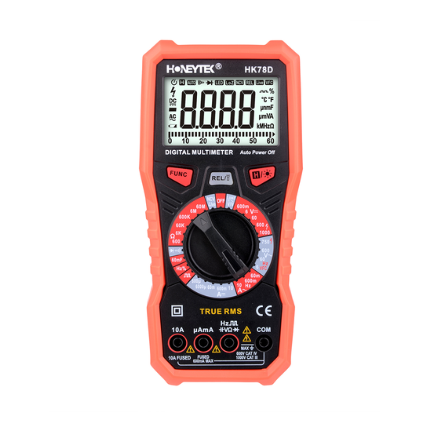 Honeytek HK78D True-RMS digital multimeter