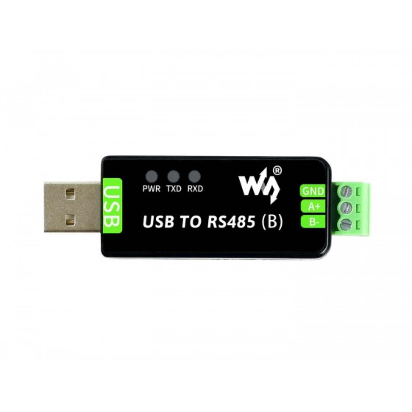 Waveshare USB to RS485 Bidirectional Converter CH343G-Based USB to RS485 Converter Industrial-Grade USB-RS485 Adapter Module For Support Linux, Android, WinCE, Win10 / 8.1 / 8 / 7 / XP - RS2056