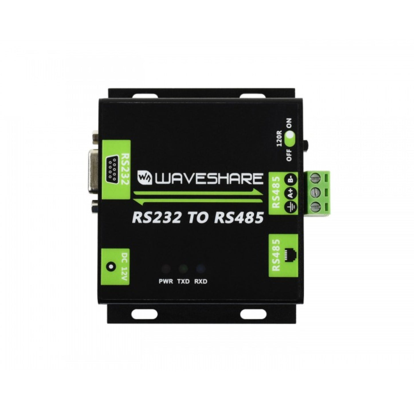 Waveshare Industrial Grade Isolated RS232 to RS485 Converter 5KV ESD 1200m Transmission Converter Isolated RS232 to RS485 Converter For Industrial Applications - RS4129