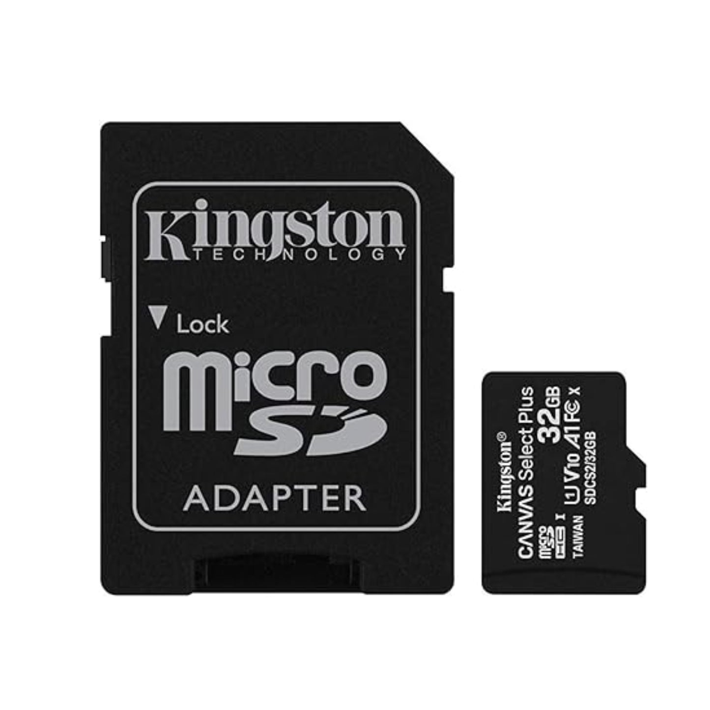 Kingston 32GB Micro SD Card With SD Card Adapter Canvas Select Plus 32GB MicroSDXC UHS-I Card 100MB/s Class 10 32GB Micro SDXC Card Elevate Your Device For Capture More, Store More - RS7259