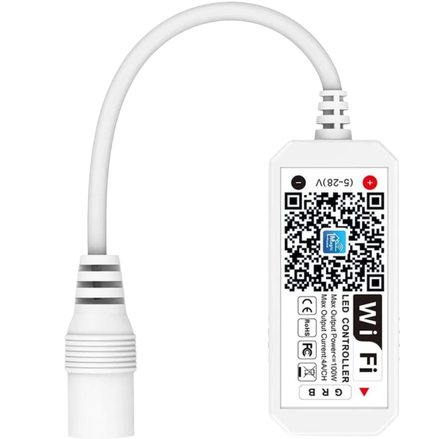 DC5-28V Mini RGB LED Controller 3 Channel 100W Wifi RGB Controller – REES52