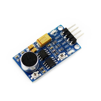 Waveshare Sound Detector Module LM386 Chip Sound Sensor LM386 Audio Amplifier Sound Sensor Module Enhance Your Arduino Projects with Sound Sensing - RS8345