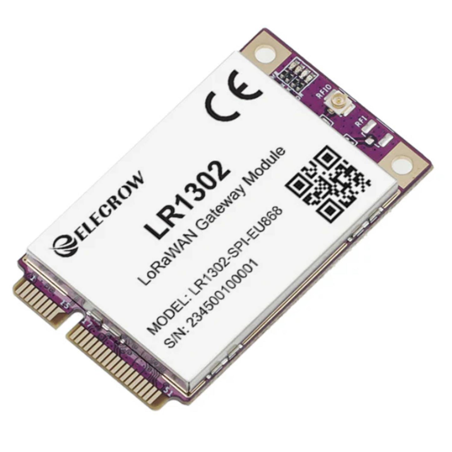 ELECROW LR1302 LoRaWAN Gateway Module With SPI Interface, EU868 Band, SX1302 Chipset, 8 Channel Support For Long-Range Wireless Communication And IoT Applications - RS7215