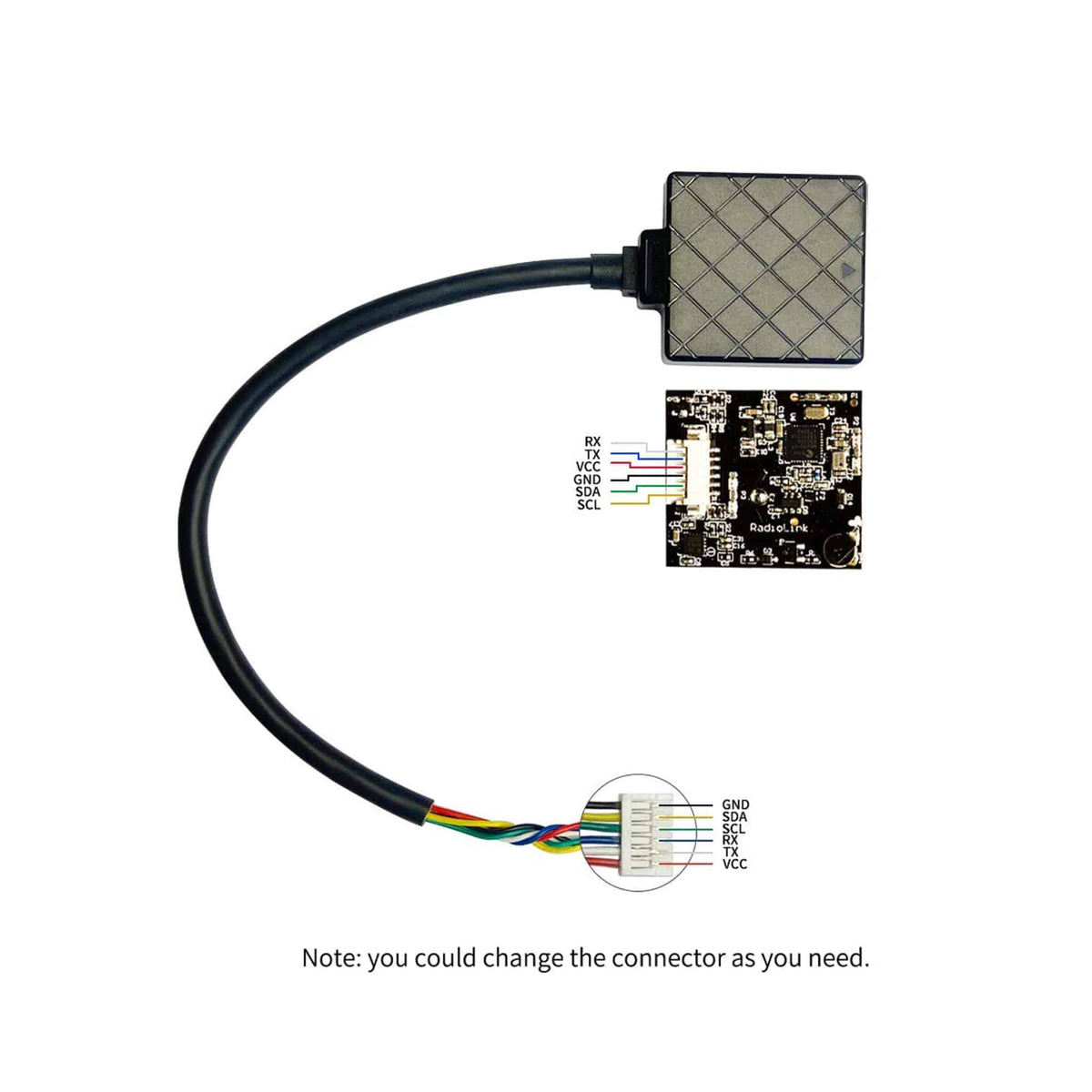 Compass Port Gps Module Radiolink M10N TS100 GPS Module Compass Module High Positioning ...