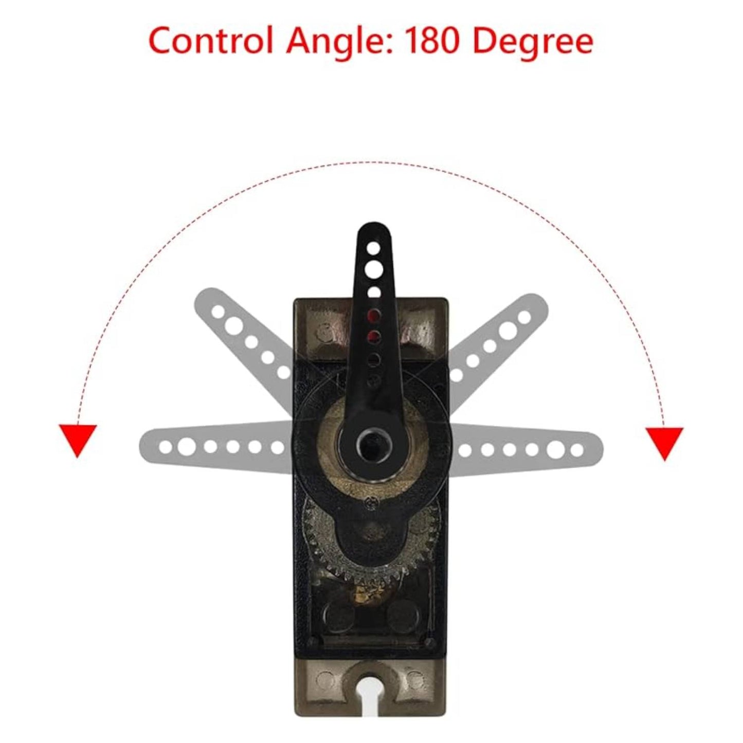 MG90 Metal Gear Servo Motor 180 Degree Metal Gear Servo High Torque MG90 Servo(180 Degree Rotation)- MR014