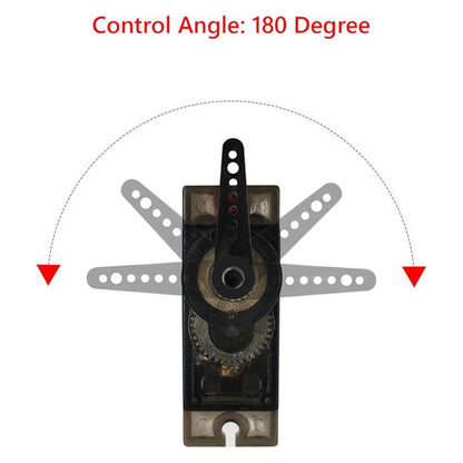 MG90 Metal Gear Servo Motor 180 Degree Metal Gear Servo High Torque MG90 Servo(180 Degree Rotation)- MR014