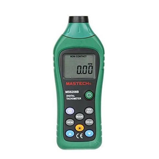 Mastech MS6208B Digital Tachometer MS6208B Non-Contact Digital Tachometer High Precision Digital Tachometer For Accurate RPM Measurement - RS6718