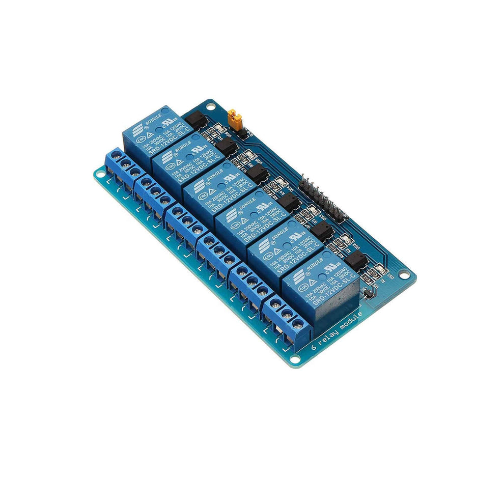 12V 6 Channel Relay Module 12V 6 Channel with Light – REES52