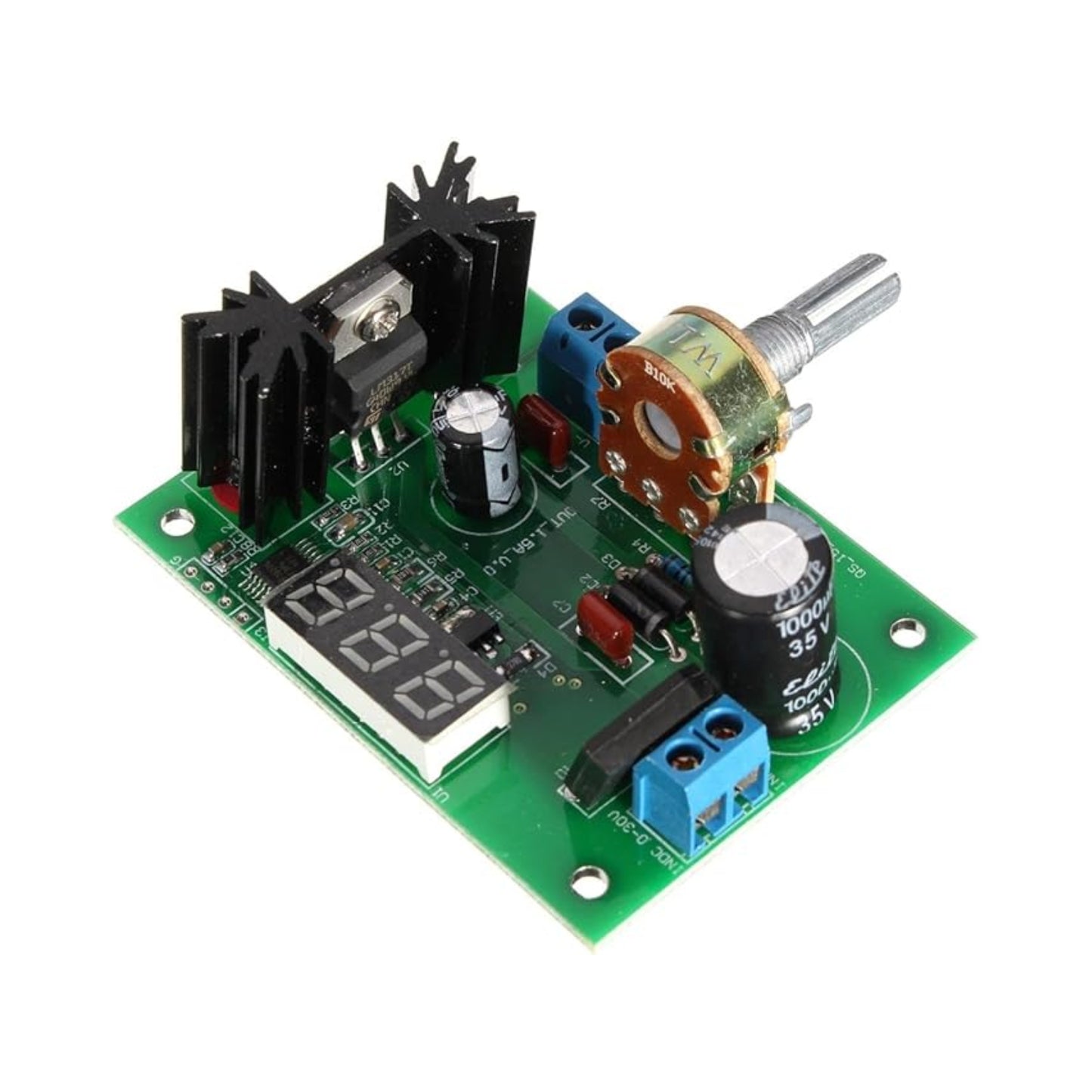 LM317 Step-Down Voltage Regulator DC-DC Buck Converter Module Compact LM317 DC-DC Power Supply Module For DIY Projects - NA289