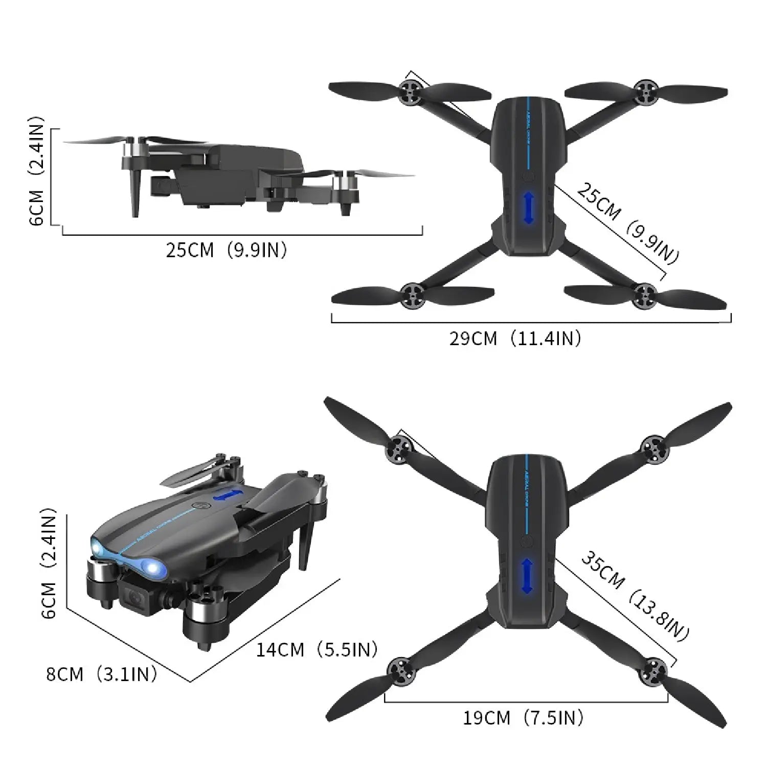 E99 Max Drone with 4K Dual Camera & 20-min Flight Time – Foldable Quadcopter - RS8721