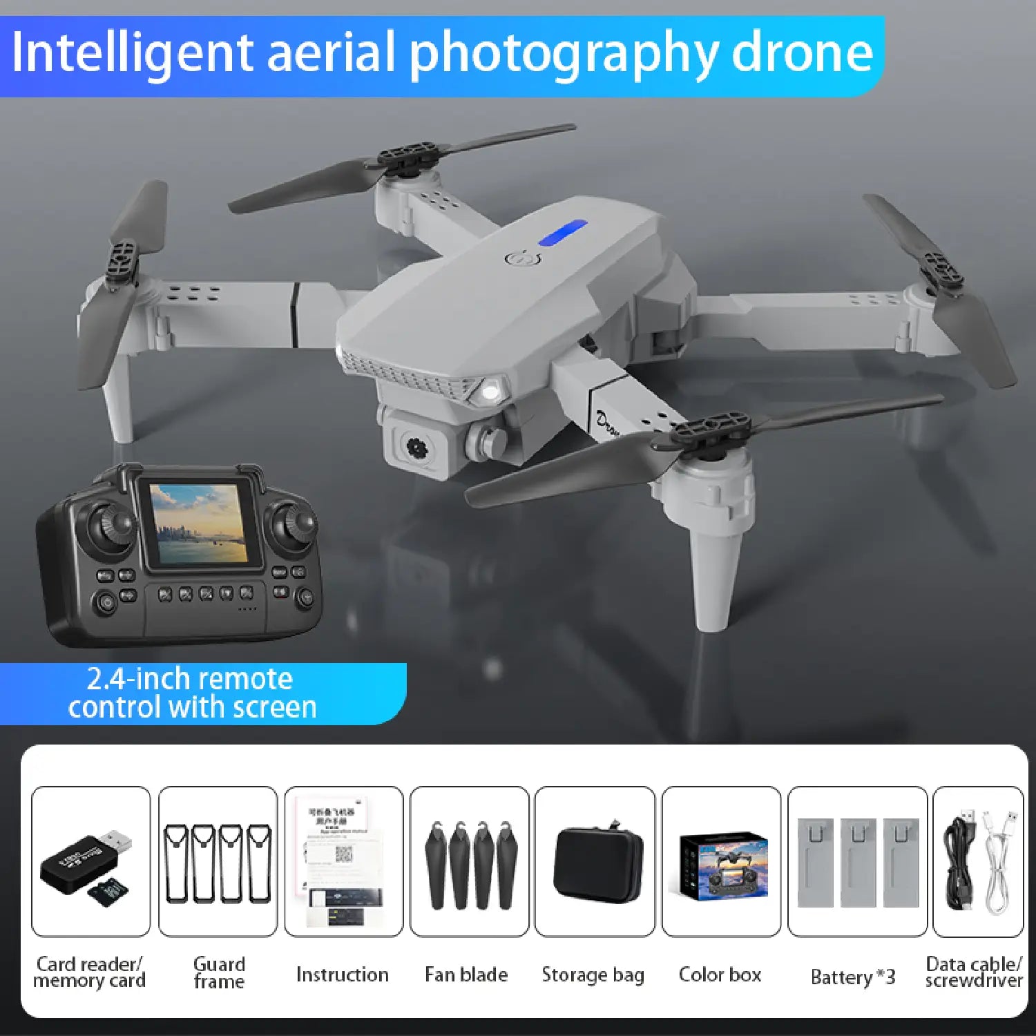 E88 Air Drone – 1080P HD Camera, Foldable & Beginner-Friendly Quadcopter