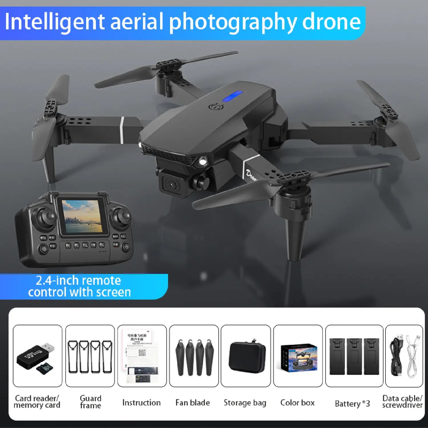 E88 Air Drone – 1080P HD Camera, Foldable & Beginner-Friendly Quadcopter