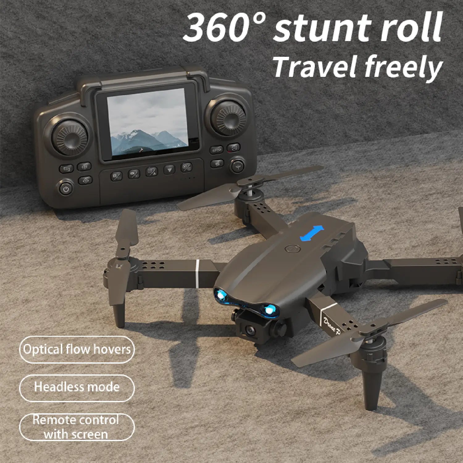 E99 Air Drone – Foldable 1080P HD Camera with Optical Flow & 2.4” Screen Controller