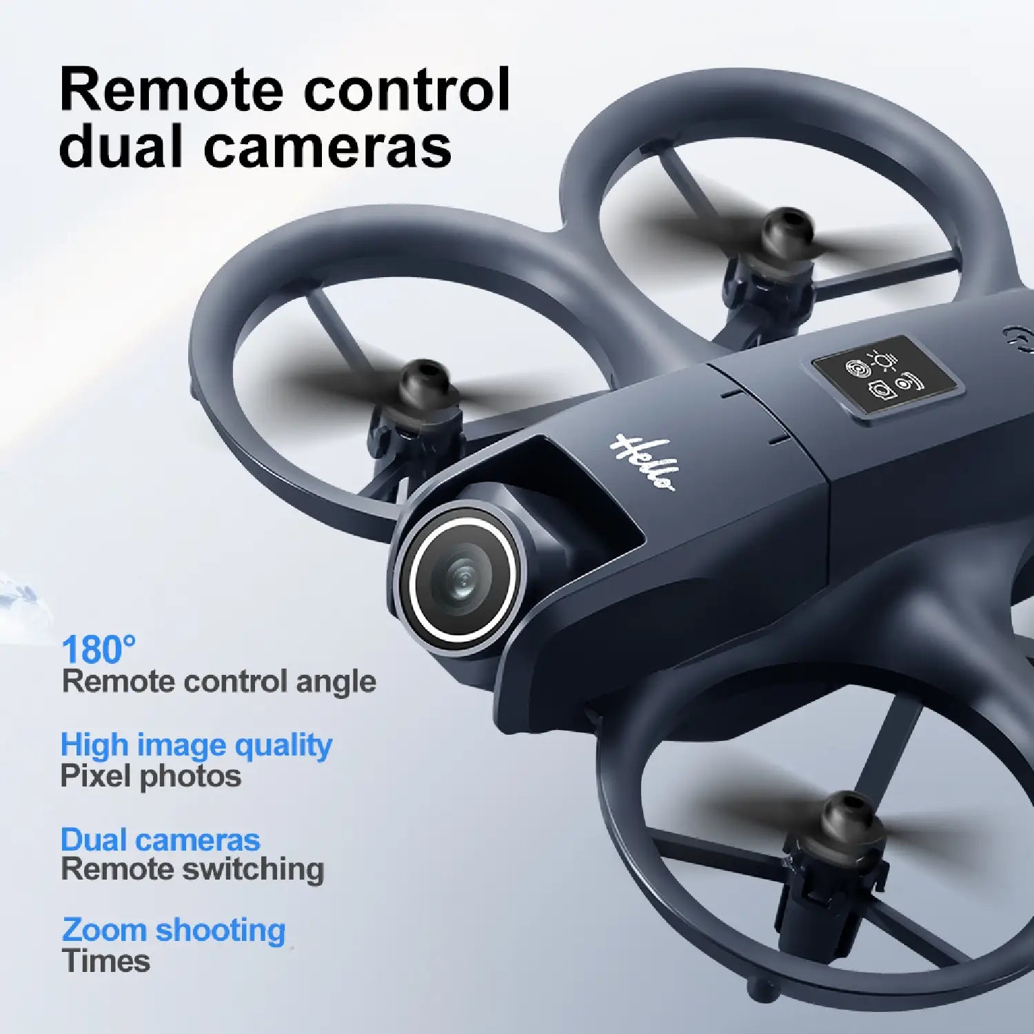E66 Air Drone — Foldable 4K Dual-Camera Quadcopter with Optical Flow & Screen Remote - RS8727