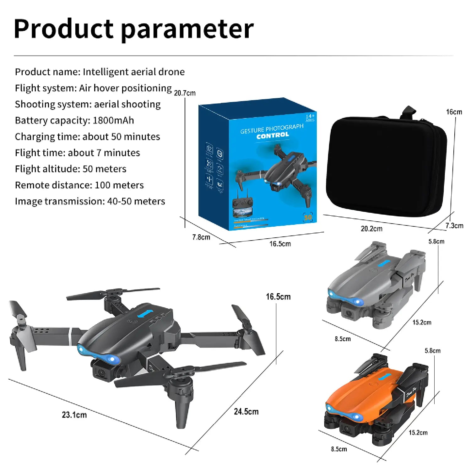 E99 Drone – Dual Camera Foldable Quadcopter with HD FPV