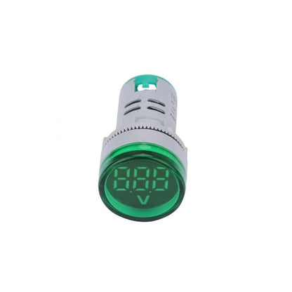 AD16-22DSV 22mm Digital Voltmeter AC20-500V With Large Digit AC Voltage Meter And Easy-To-Read AC Voltage Indicator For Panels - Green - RS6600