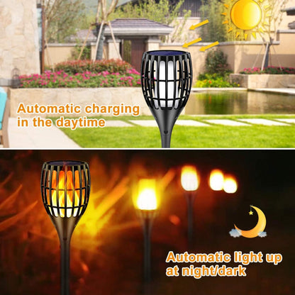 43" Solar Flickering Flame Torch Upgraded Solar Garden Lights Waterproof Landscape Lighting Dusk To Dawn Auto On/Off Security Torch Light For Yard Patio Driveway, Pack Of 1 - RS5834