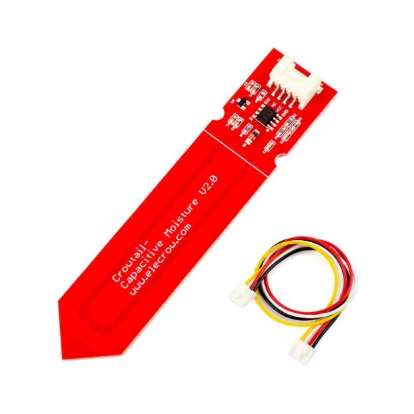 ELECROW Crowtail - Moisture Sensor V2.0 Optimize Plant Care With Capacitive Moisture Sensor Improved Capacitive Soil Moisture Sensor - RS7033