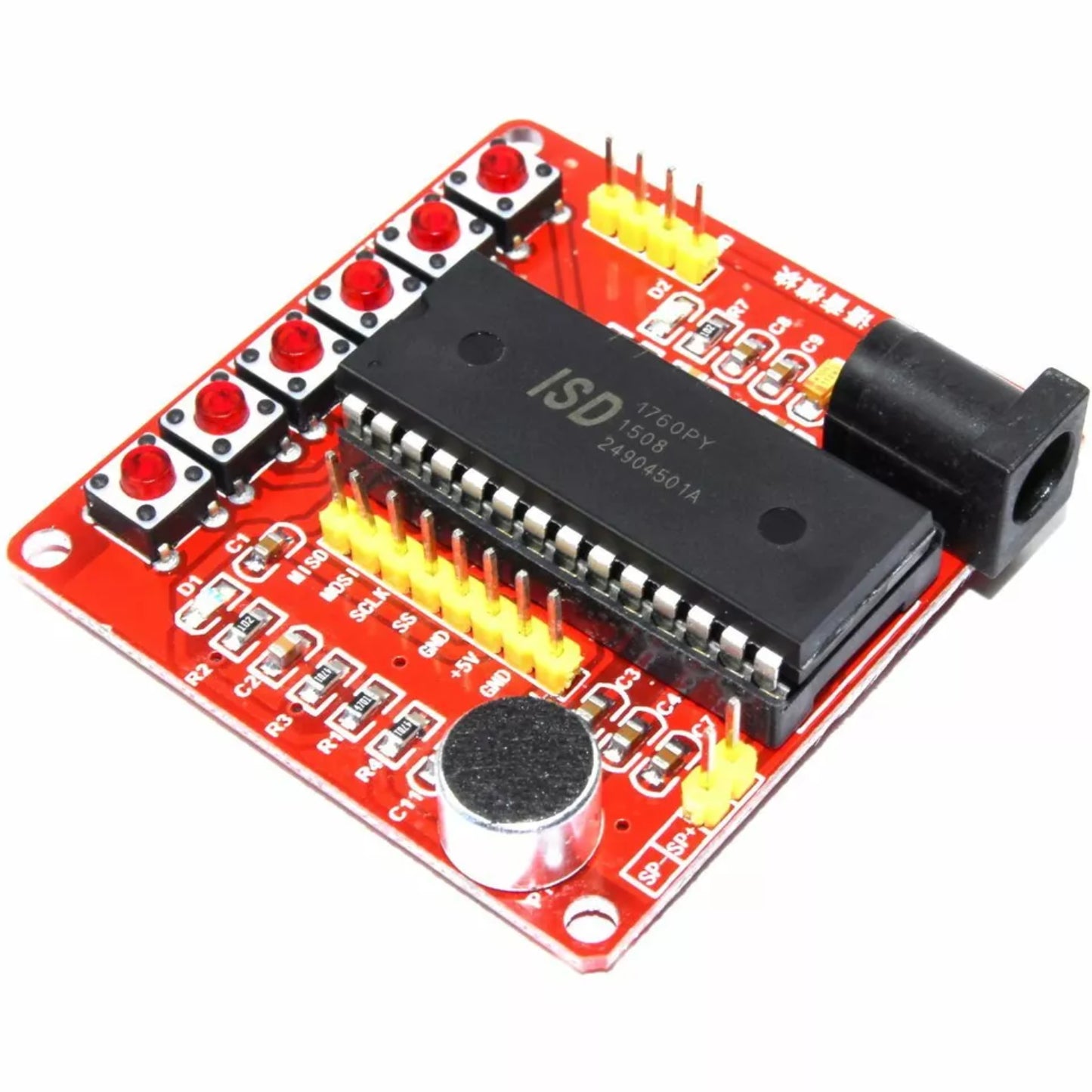 ELECROW Crowtail - ISD1760 Audio Recording Module Voice Recording Module With Playback DIY Sound Recorder Programmable - RS7043