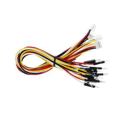 ELECROW Crowtail - 4 Pin Male Split Jumper Wire High-Quality Crowtail Jumper Cable With Male Connectors For Arduino & Raspberry Pi, Pack Of 5 - RS7029