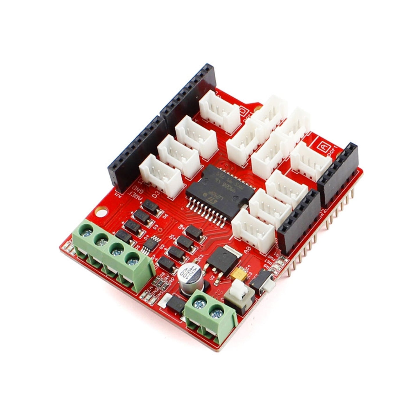 ELECROW Crowtail - Motor Base Shield 2.0 Arduino Compatible Motor Driver Shield And Expandable Motor Base Shield For Arduino Projects - RS7031