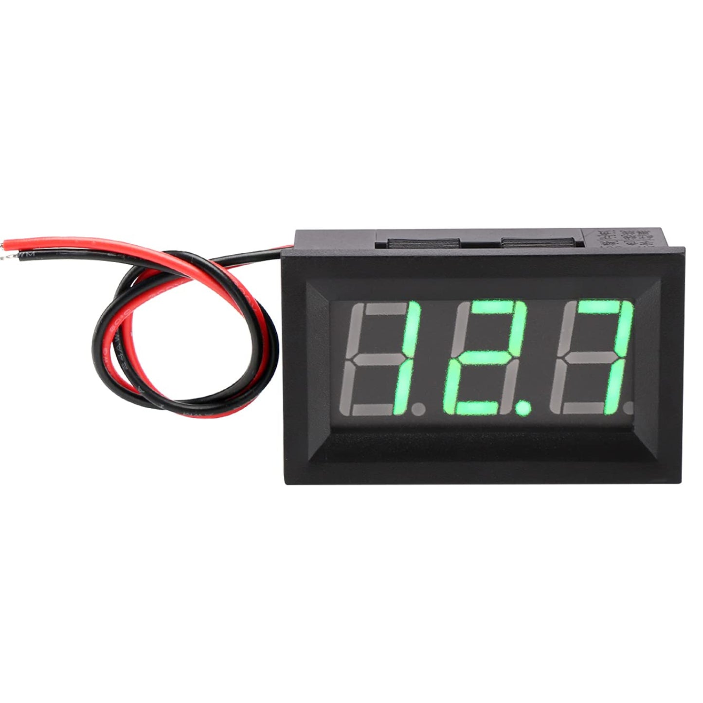 0.56" DC 5V-120V Digital Voltmeter 0.56" Digital Voltage Meter Two-Wire Digital Voltmeter For Car, Bike, Motorcycle - Green - RS6897