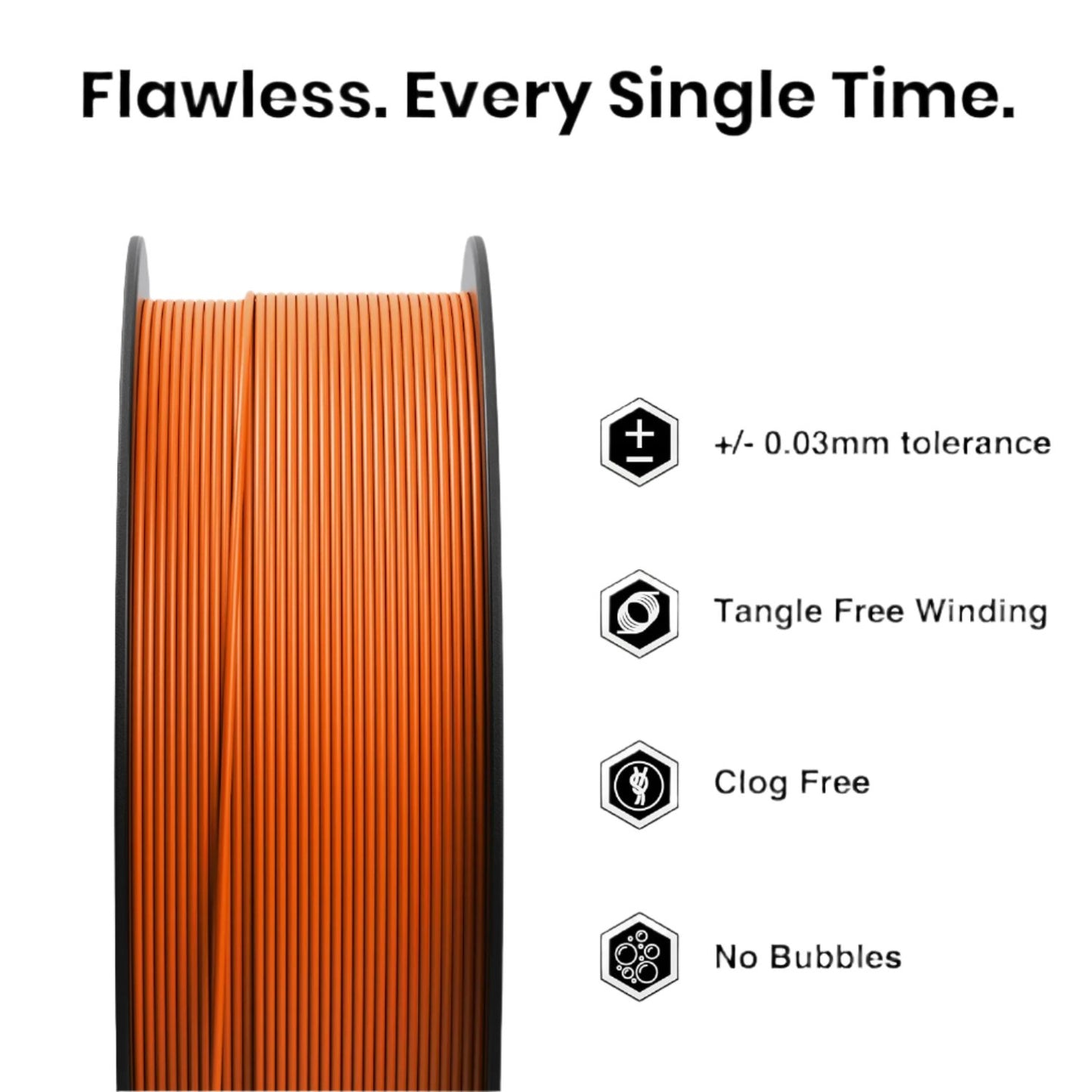 Numaker 1.75mm ABS Filament 3D Printer Filament High-Quality ABS Filament Perfect For Your 3D Printing Projects - Burnt Orange - RS6752