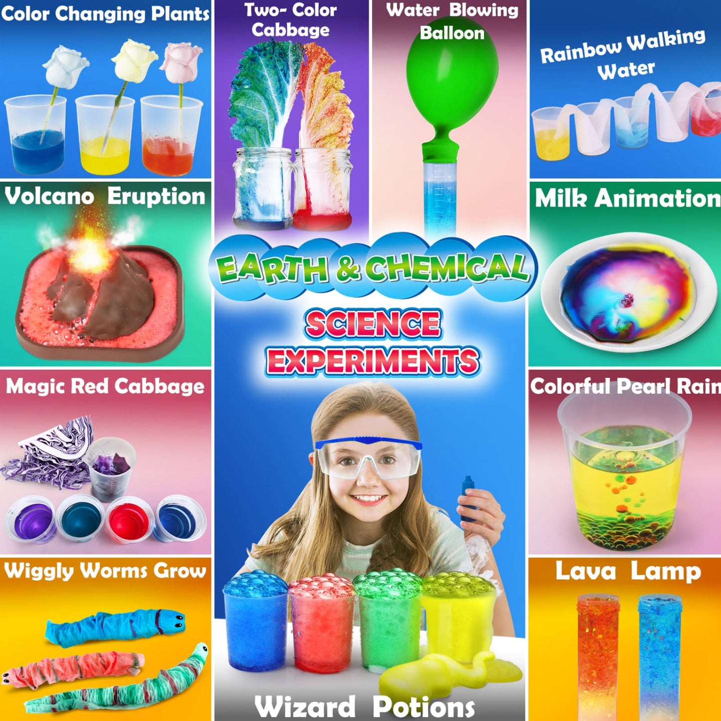 30+ Experiments Science STEM Kit STEM Toys Early Childhood Education STEM Learning Kits For Boys And Girls Educational Toys With Chemistry Experiments DIY Science Kits For Kids At Home Hands-On Learning STEM Projects For Kids Ages 4-10- RS6200