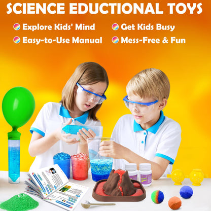 30+ Experiments Science STEM Kit STEM Toys Early Childhood Education STEM Learning Kits For Boys And Girls Educational Toys With Chemistry Experiments DIY Science Kits For Kids At Home Hands-On Learning STEM Projects For Kids Ages 4-10- RS6200