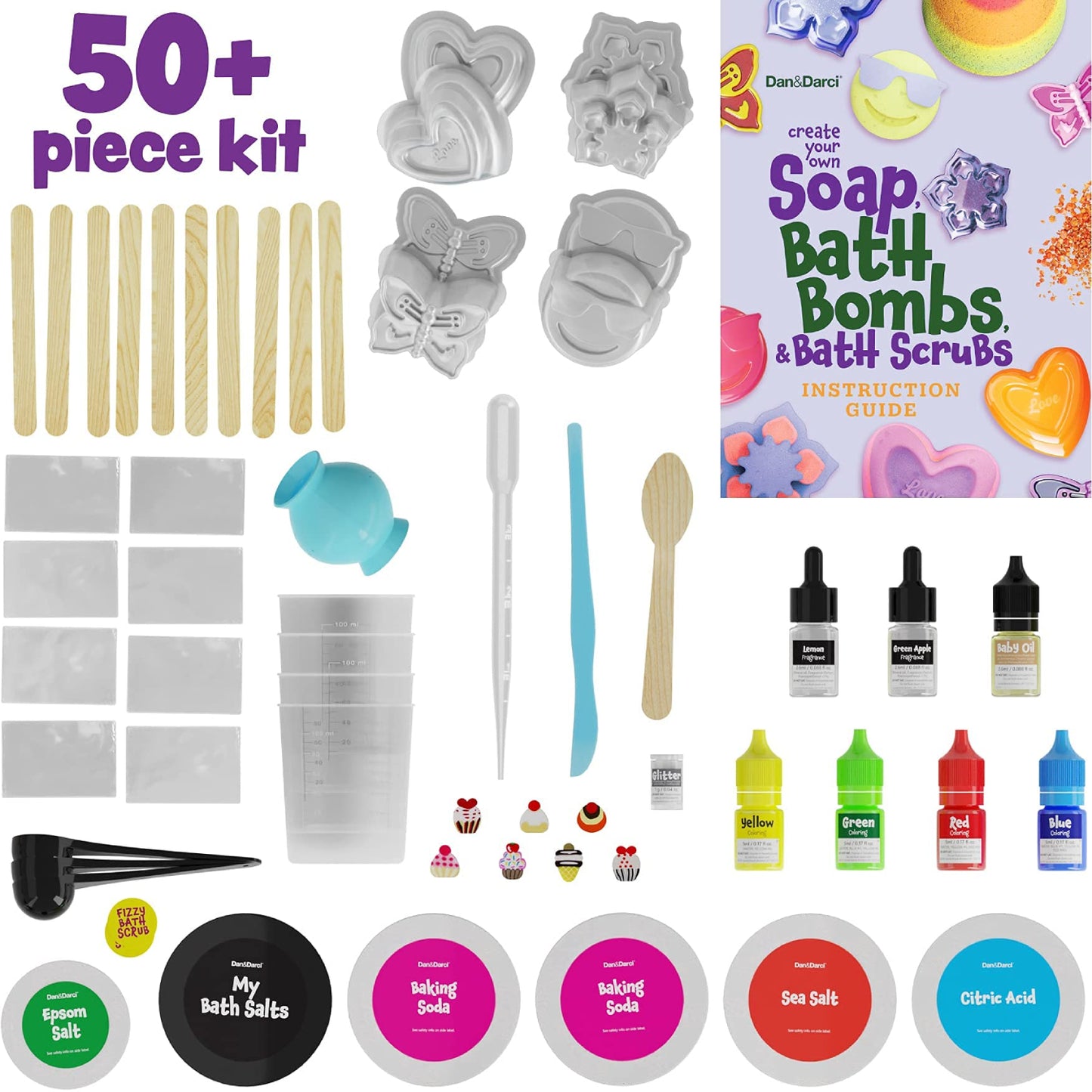 Soap & Bath Bomb Making Kit 3-In-1 Spa Science Kit, STEM Toys For Girls And Boys DIY Science Experiment Toys Educational Craft Gifts For Kids Hands-On Science Activities For Kids Creative DIY crafts For Kids Birthday Gifts For Kids Ages 6-12- RS6201