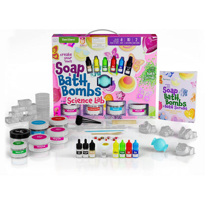 Soap & Bath Bomb Making Kit 3-In-1 Spa Science Kit, STEM Toys For Girls And Boys DIY Science Experiment Toys Educational Craft Gifts For Kids Hands-On Science Activities For Kids Creative DIY crafts For Kids Birthday Gifts For Kids Ages 6-12- RS6201