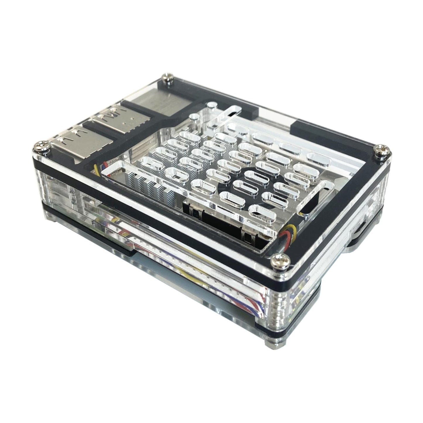 Raspberry Pi 5 9-Layer Case Acrylic Shell Raspberry Pi 5 Case Compatible With Raspberry Pi 5 4GB, 8GB Active Cooler - RS5776