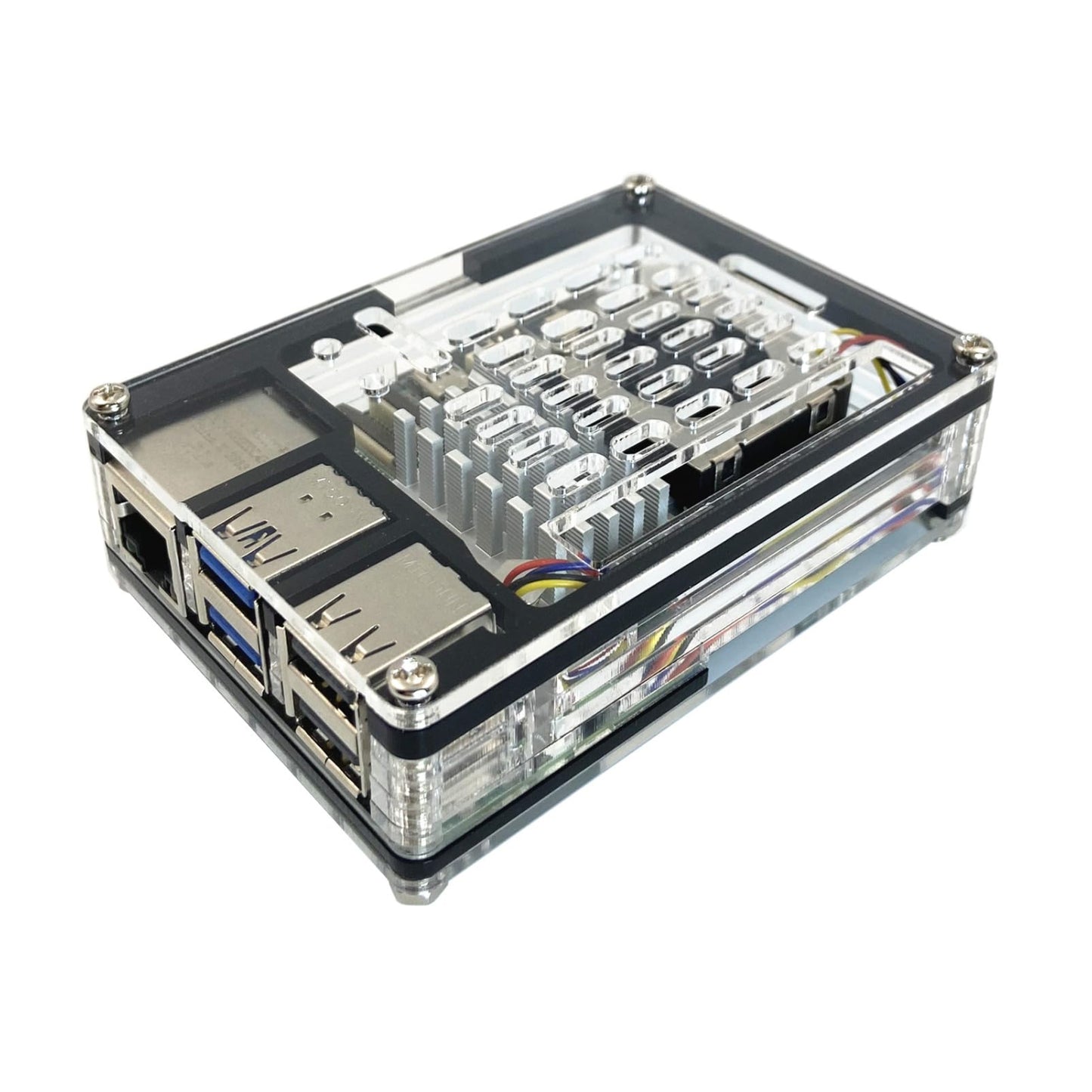 Raspberry Pi 5 9-Layer Case Acrylic Shell Raspberry Pi 5 Case Compatible With Raspberry Pi 5 4GB, 8GB Active Cooler - RS5776