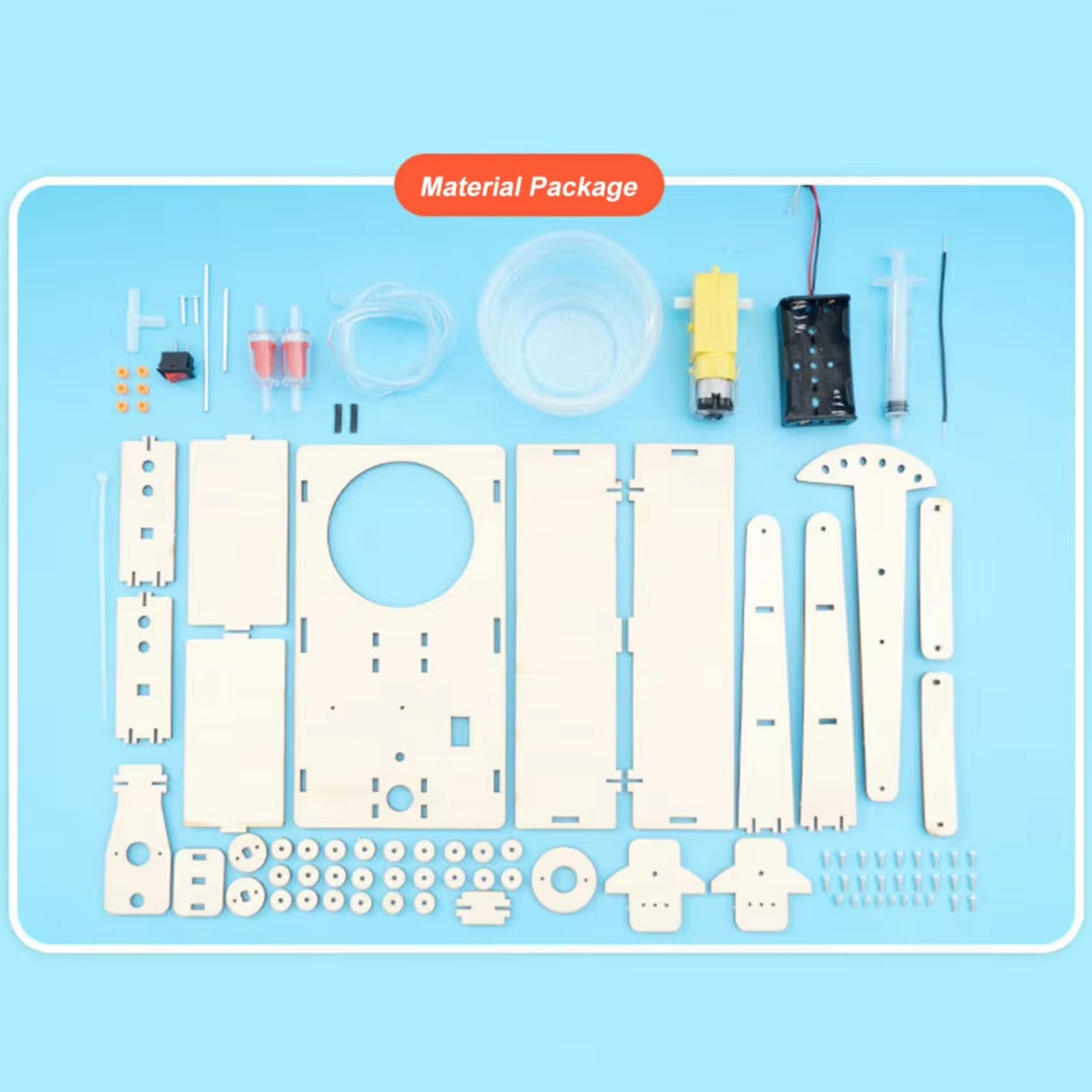 Wooden Oil Pump STEM Kit DIY Oil Rig Educational Oil Rig Model Toy for Kids Wooden Oil Pumping Set: A Hands-On STEM Experiment - RS6394