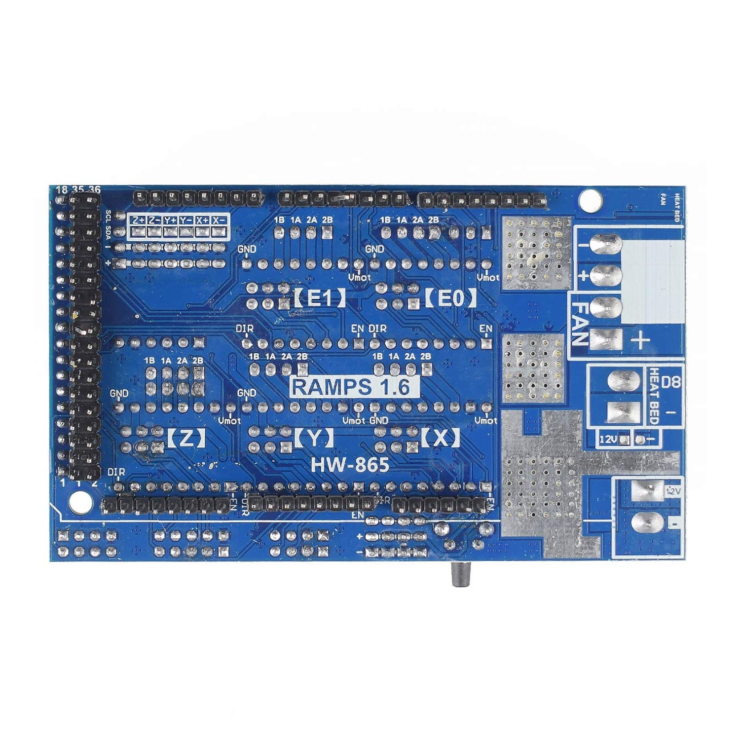 Arduino Reprap Ramps 3A Rated RAMPS ICQUANZX Controlador De Impresora RAMPS 1.4 Shield 3D ...
