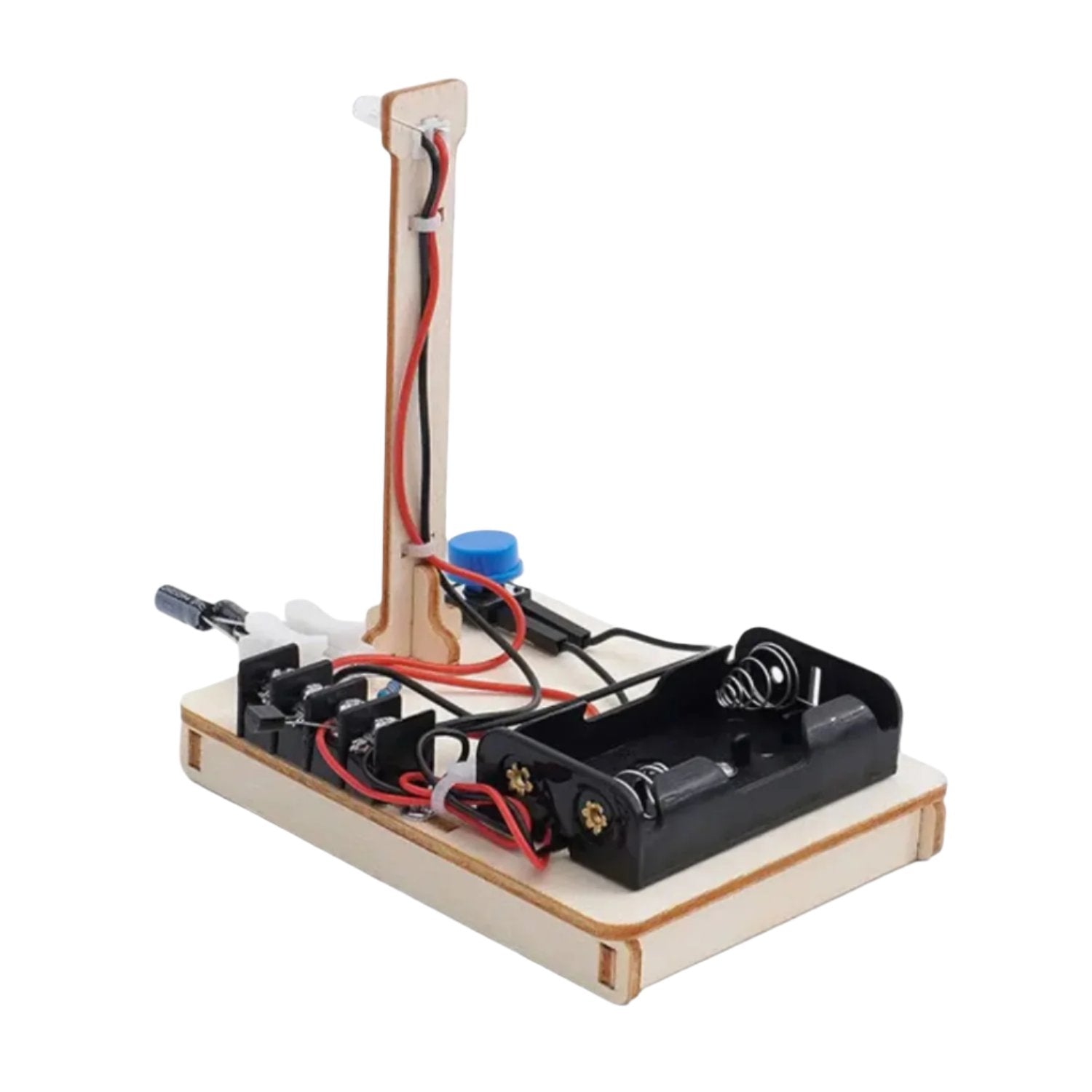 Wooden Light Delay STEM Kit DIY Wooden LED Light Kit Wooden Gizmo Delay Light Kit Build Your Own Educational Light Delay Toy Spark Curiosity And Hands-on Learning - RS6440