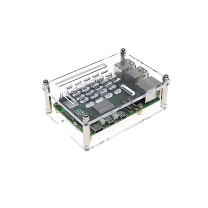 Raspberry Pi 5 Case Clear Acrylic Case For Raspberry Pi 5, Supports Installing Official Active Cooler - RS5784